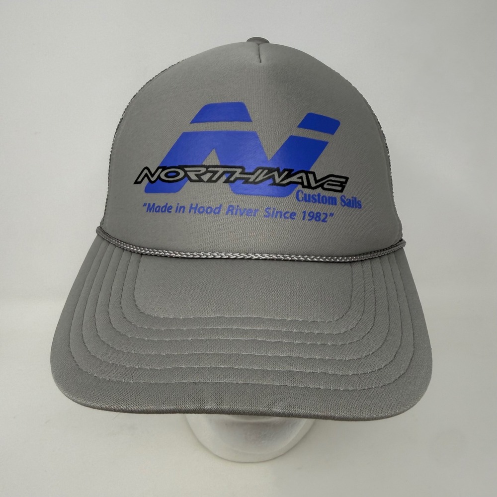 Northwave Custom Sails Grey Trucker Hat Hood River Windsurfing Otto Snapback Cap